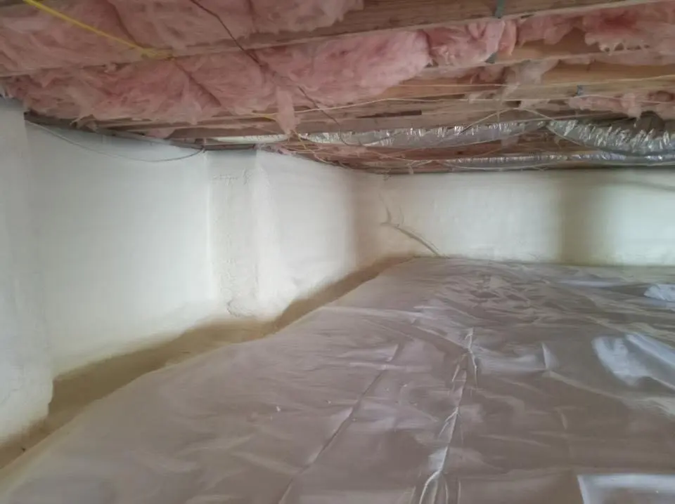 Crawl space encapsulation with closed-cell spray foam for Roof Maintenance in Palm Valley